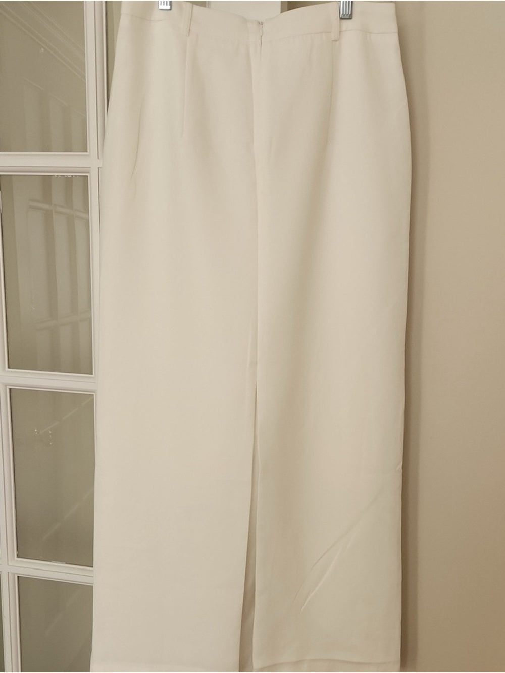 Commense Cream High-Waist Pencil Skirt